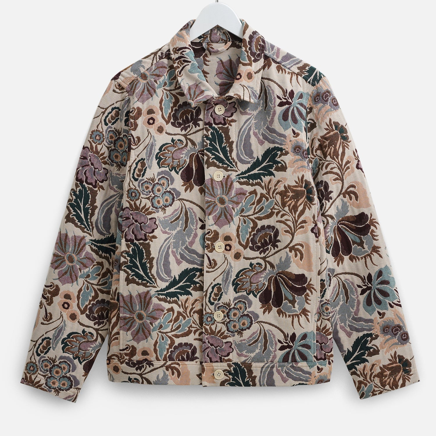Wax London Iggy Botanical Jacquard Cotton-Blend Jacket