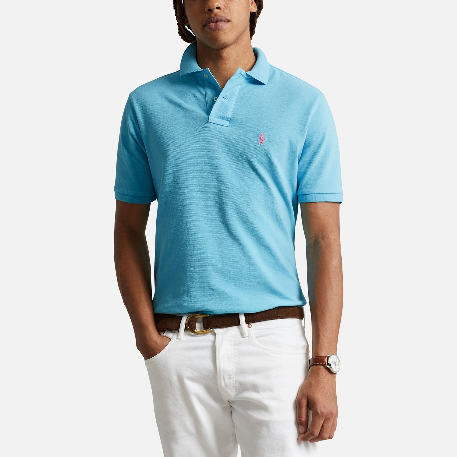 Polo Ralph Lauren Cotton-Piqué Custom Slim Fit Polo Shirt
