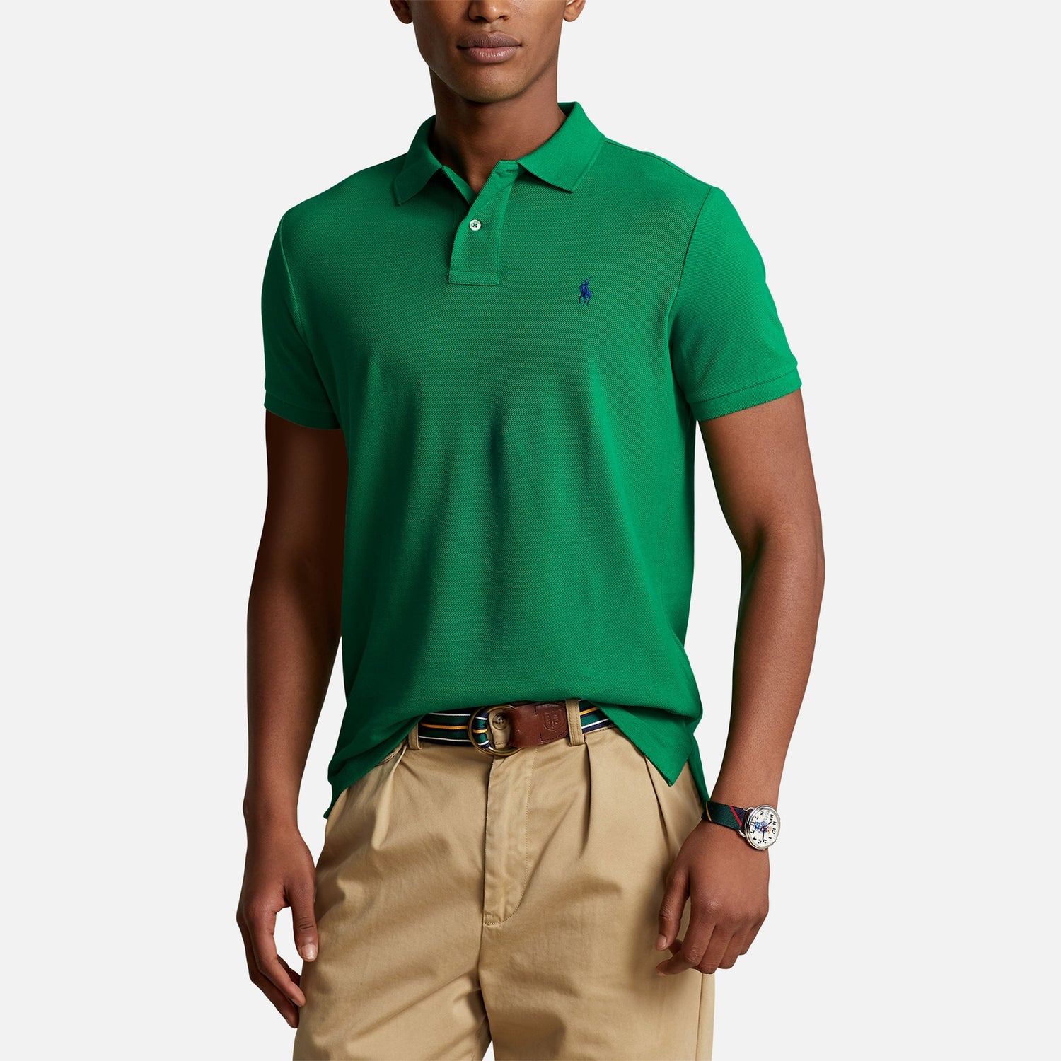 Polo Ralph Lauren Cotton-Piqué Custom-Fit Polo Shirt - L