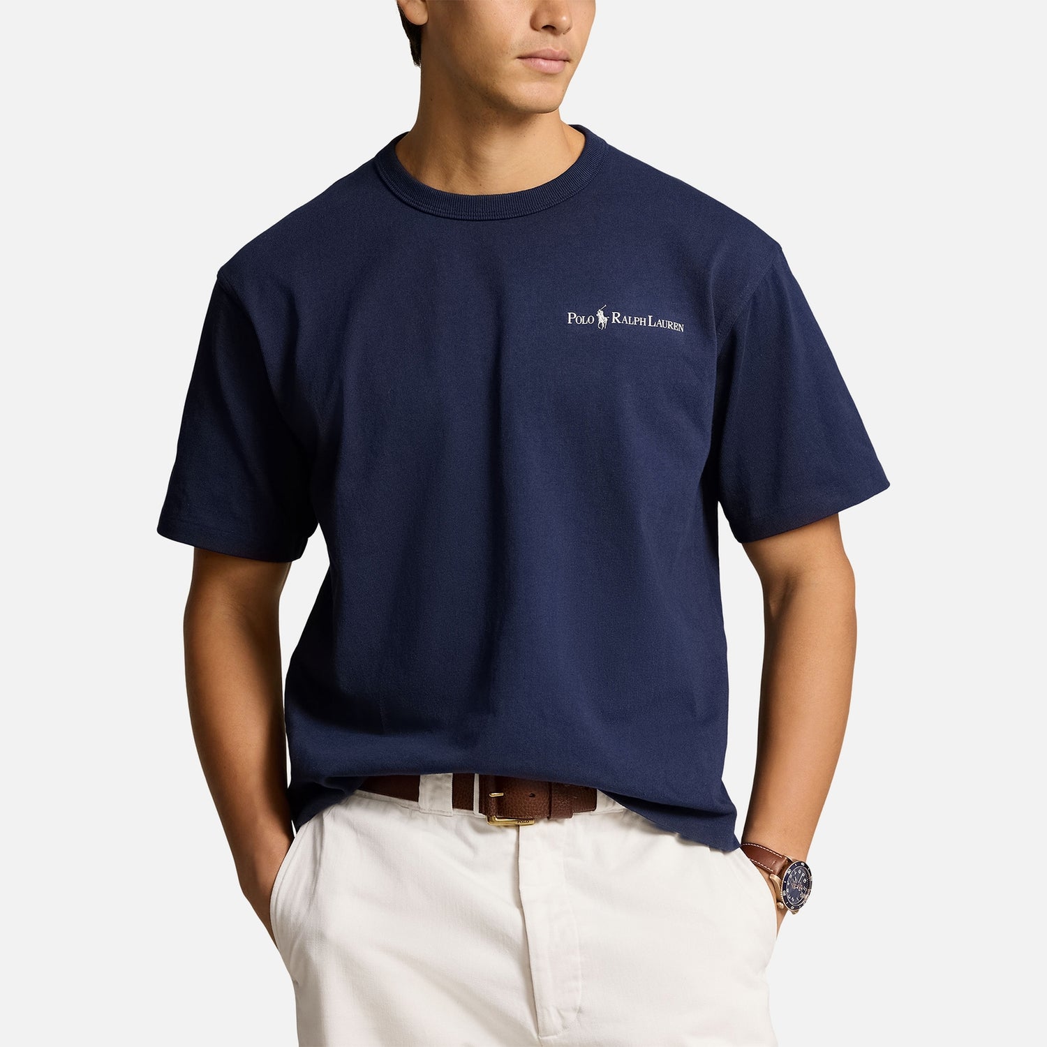 Polo Ralph Lauren Printed Script Cotton-Jersey T-Shirt - S
