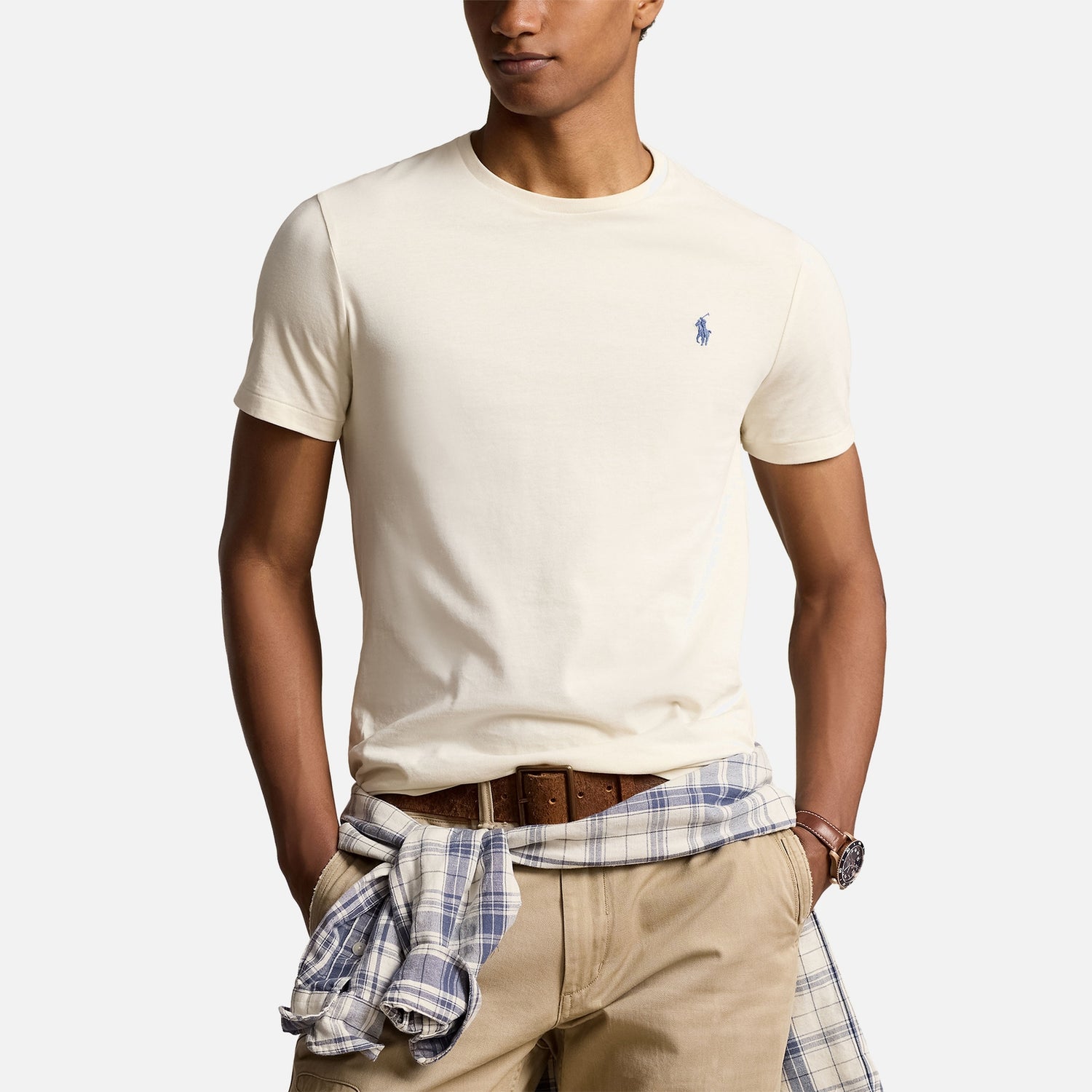 Polo Ralph Lauren Classic Cotton-Jersey Slim T-Shirt - M