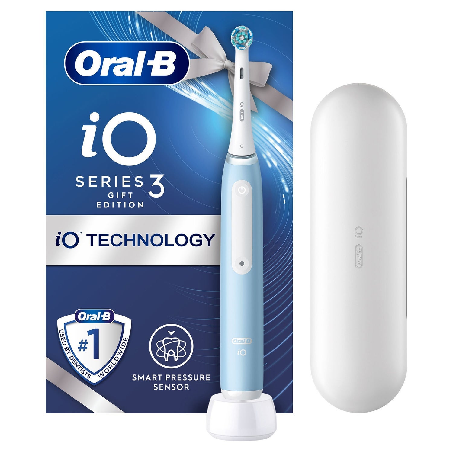 Oral-B iO3 Ice Blue + Travel Case (Dentist)