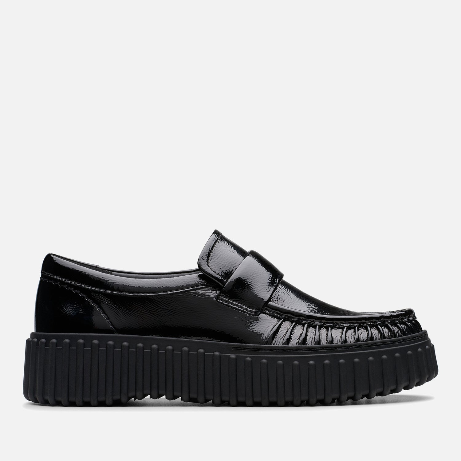Clarks Women's Torhill Mocc Patent Leather Loafers - UK 3