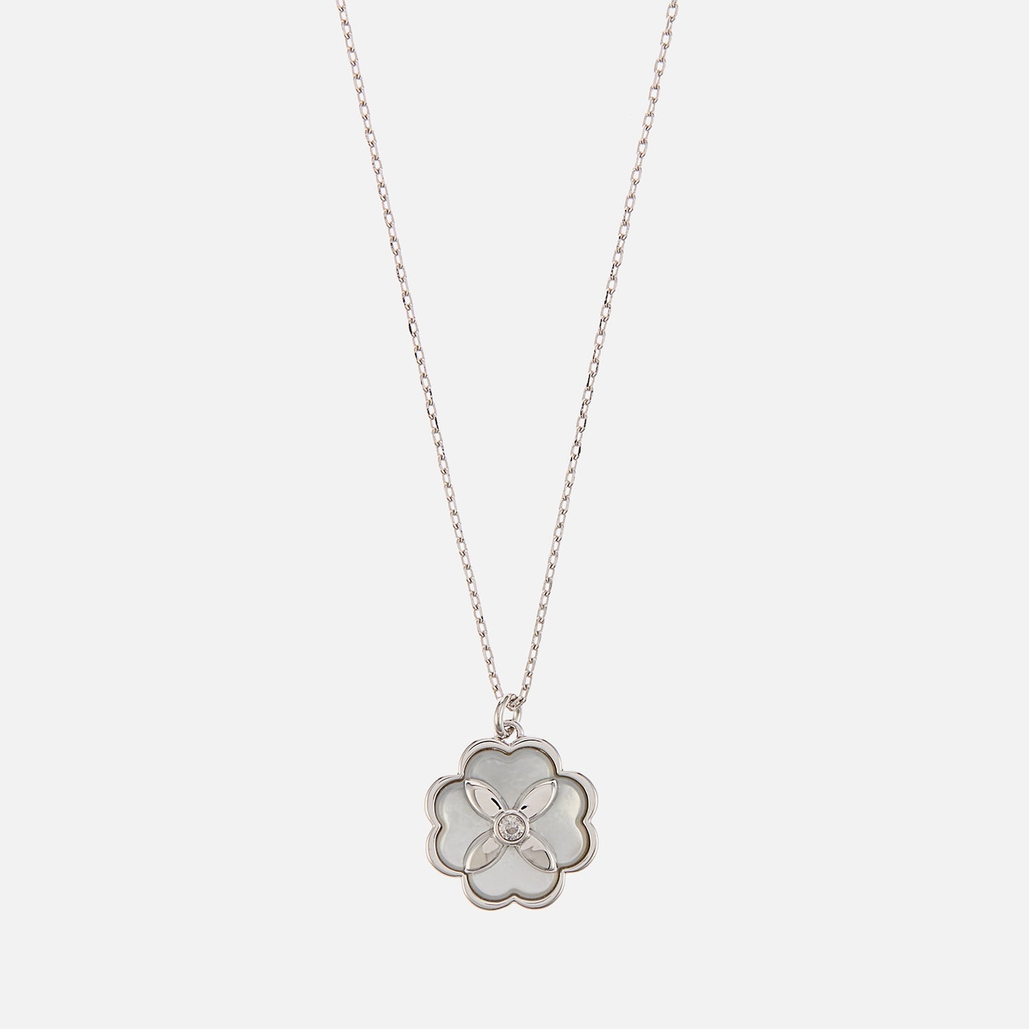 Kate Spade New York Heritage Bloom Silver-Plated Necklace