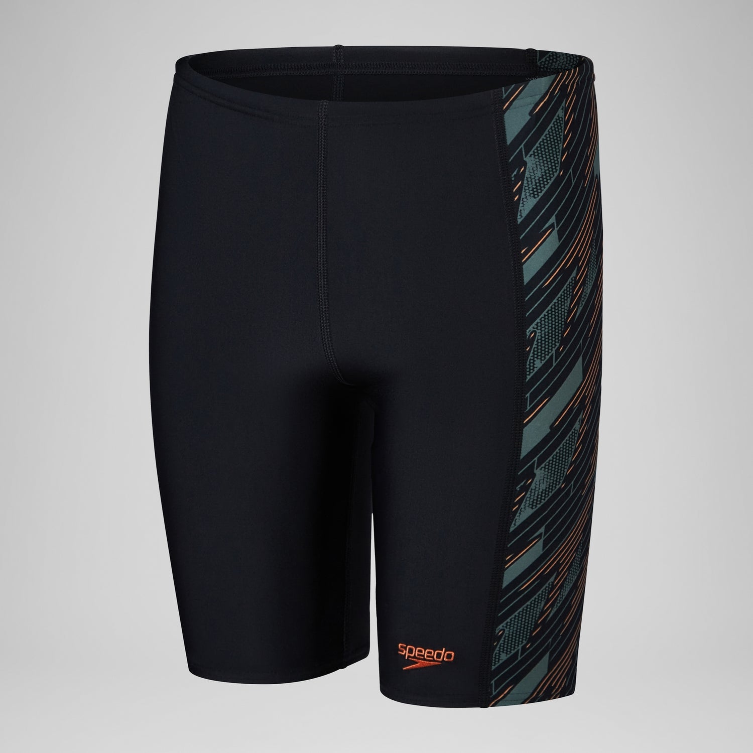 Boys' HyperBoom Panel Jammer Black/Green | Speedo