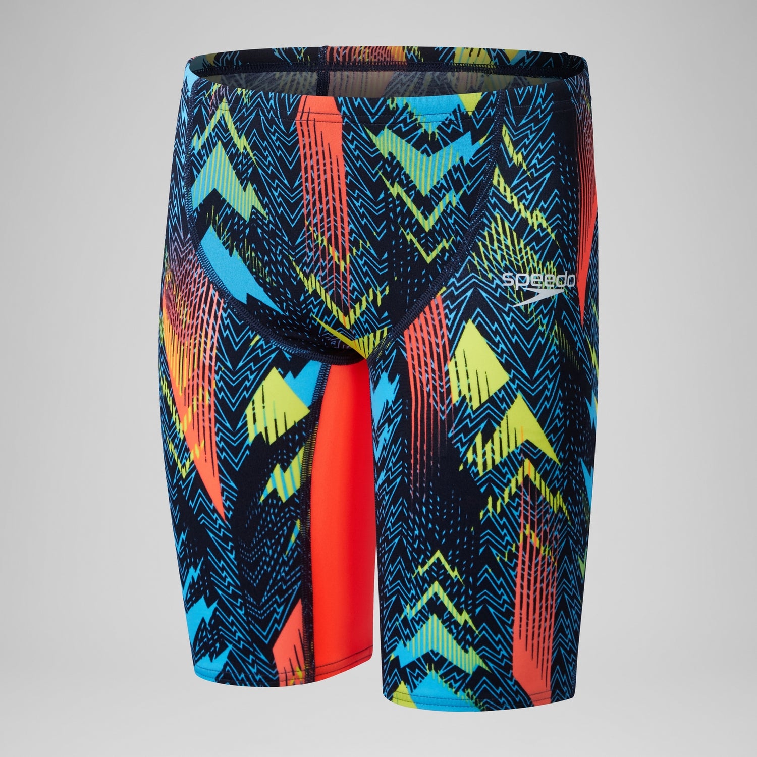High waisted blue and red shorts shop
