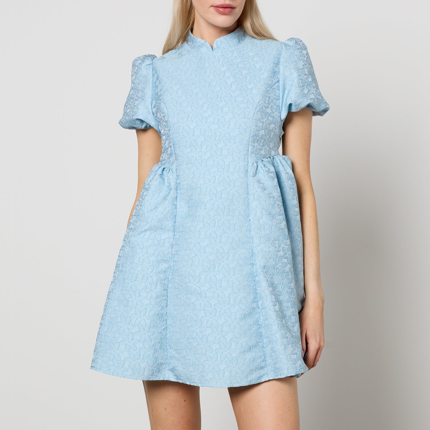 Sister Jane Nara Floral-Jacquard Mini Dress