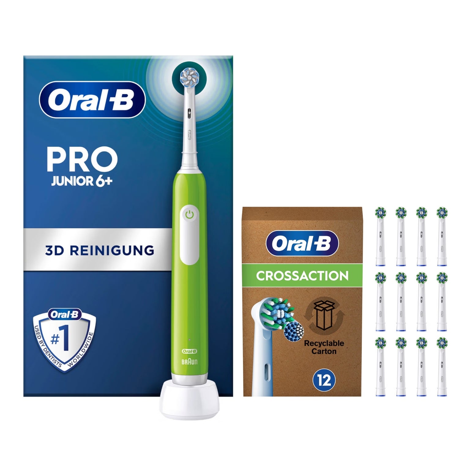 Oral-B Pro Junior Green Electric Toothbrush (Various Options)