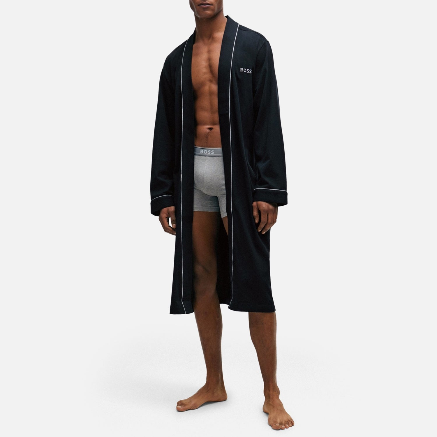 BOSS Bodywear Kimono Cotton-Jersey Dressing Gown