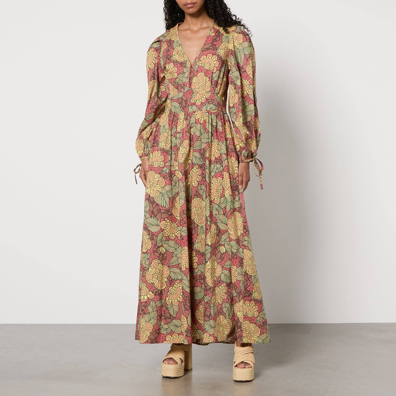 Stella Nova Floral-Print Cotton Maxi Dress - DK 34/UK 8