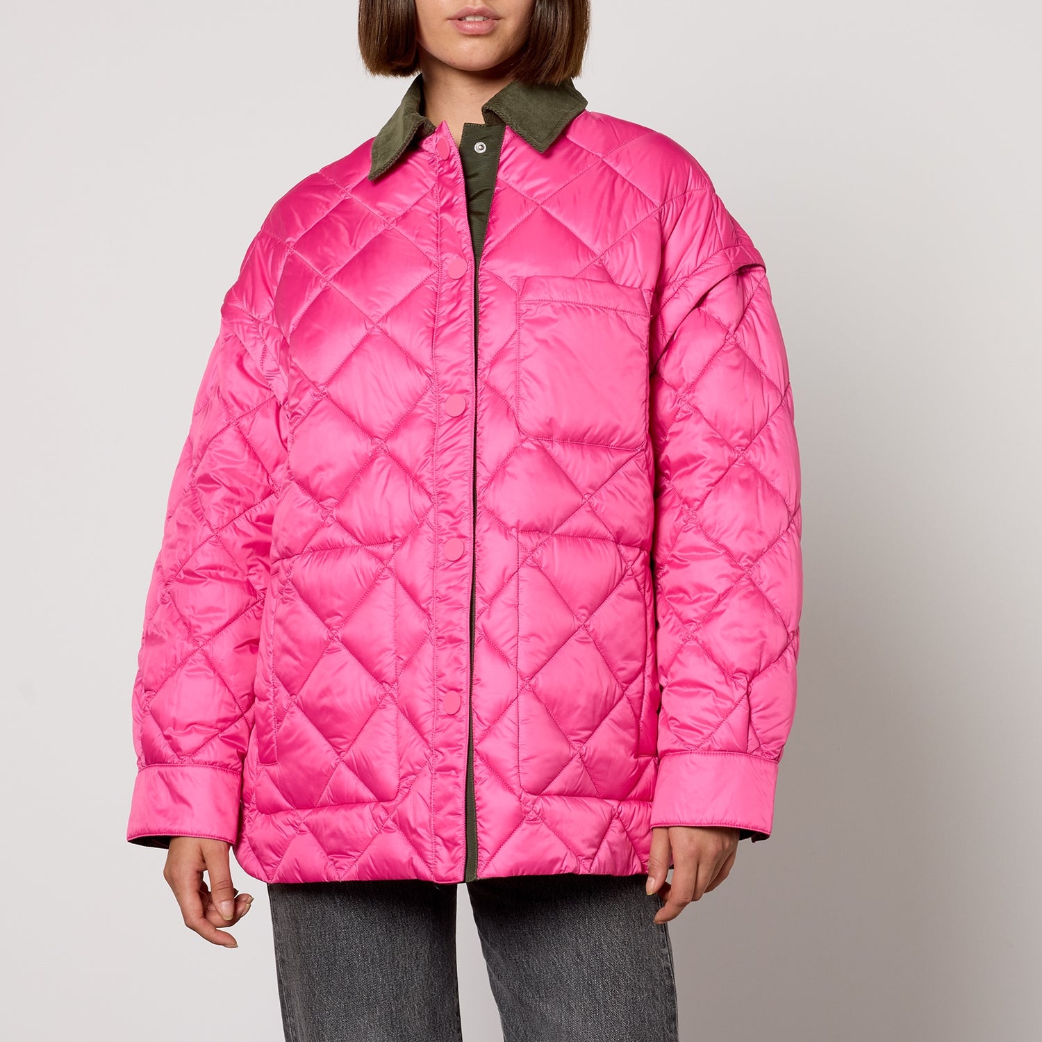 MAX&Co. Loriana Reversible Quilted Shell Coat - UK 14