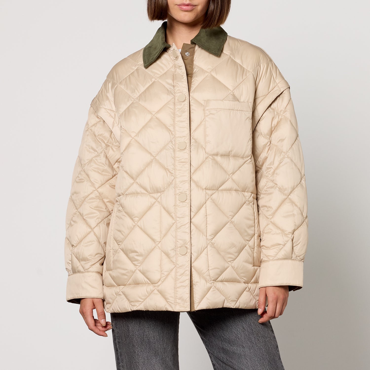 MAX&Co. Loriana Reversible Quilted Shell Coat - UK 10