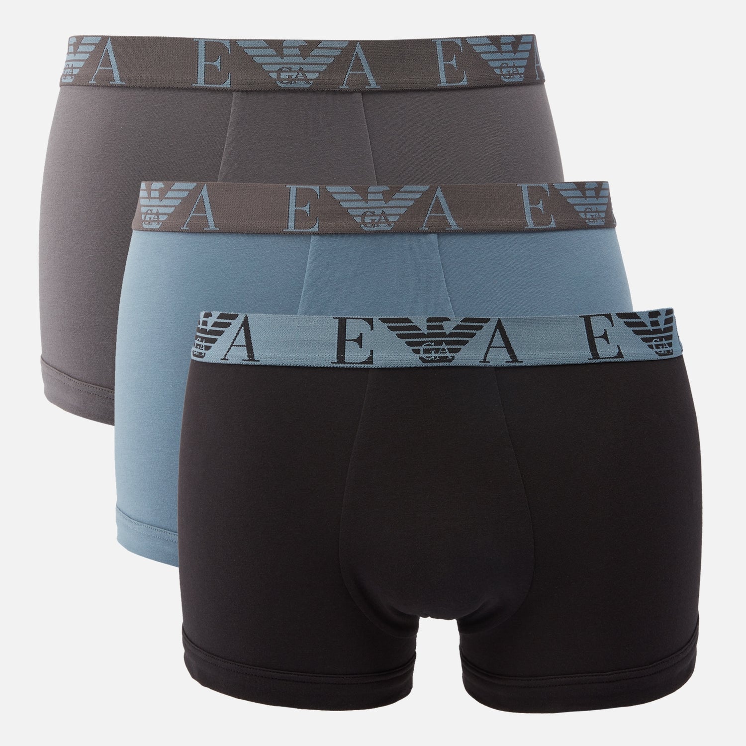 Emporio Armani Bodywear Three-Pack Cotton-Jersey Boxer Trunks