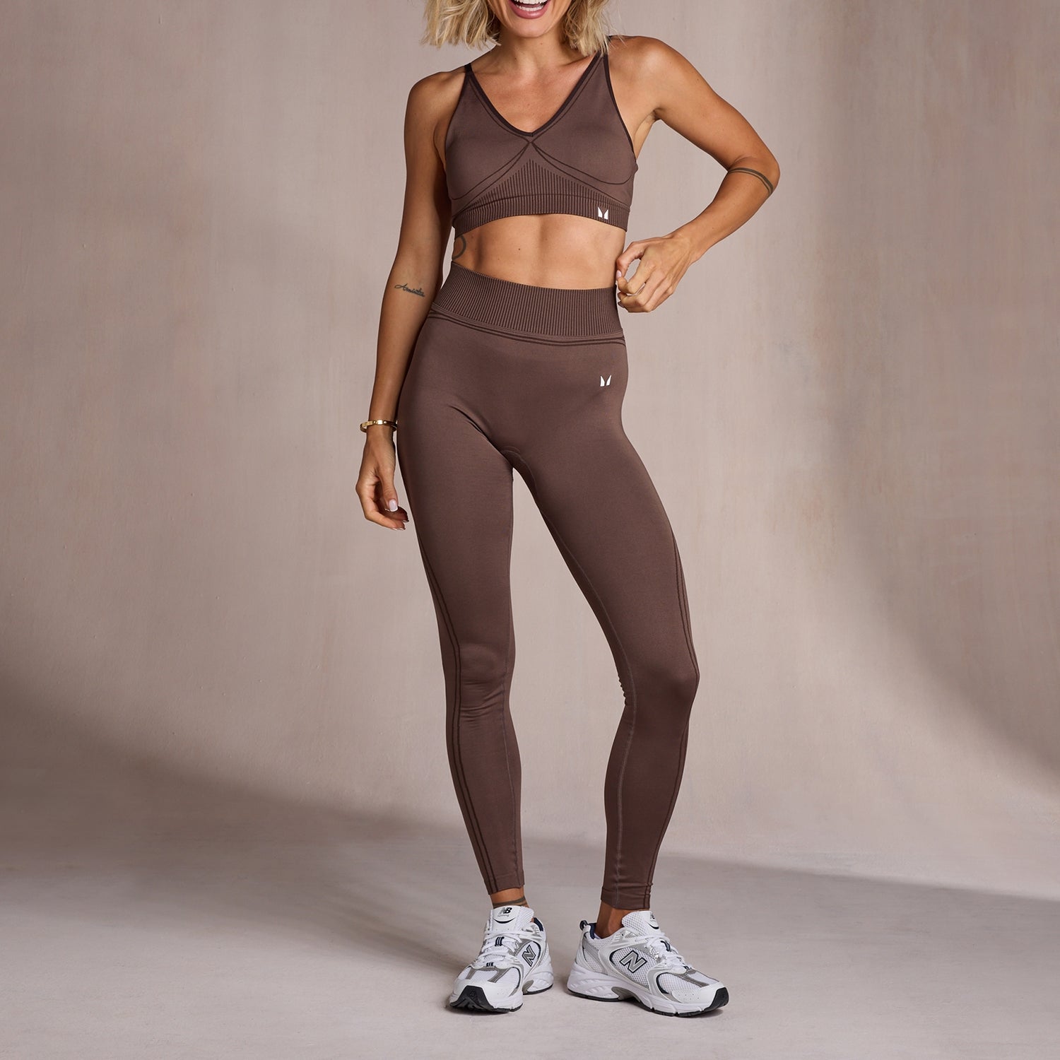 MP X Tatiana Seamless Rib Leggings - Coffee