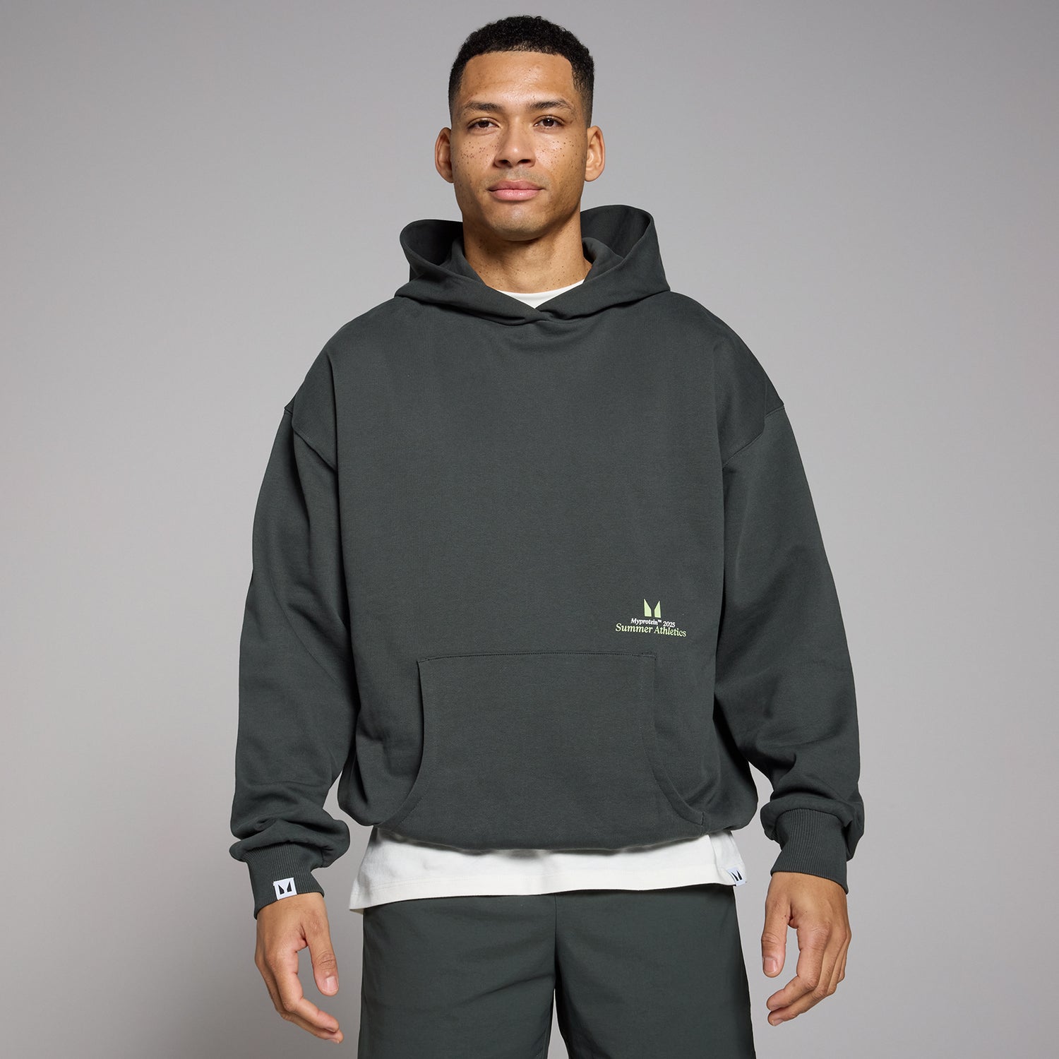 MP Lifestyle Retro Graphic Hoodie - Washed Black