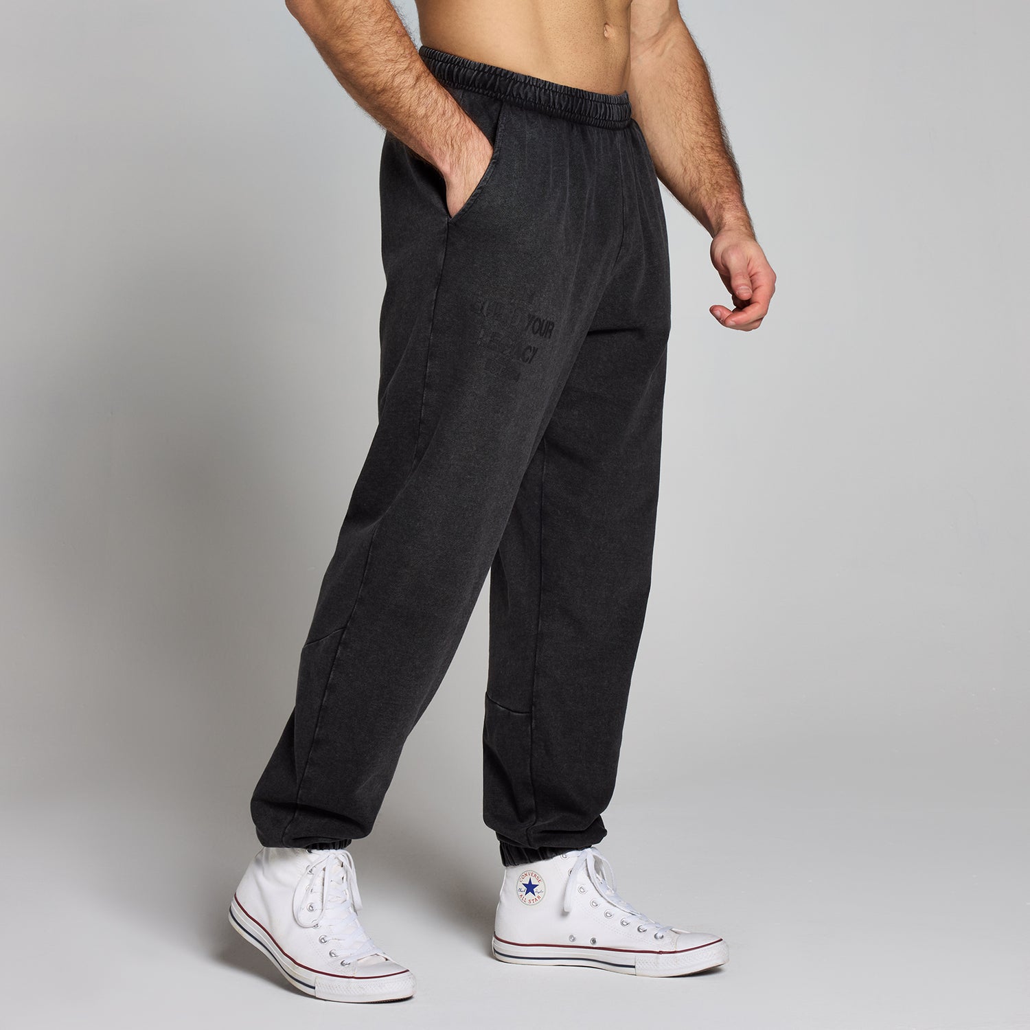MP Men's Origin Washed Graphic Joggers - Washed Black - XS