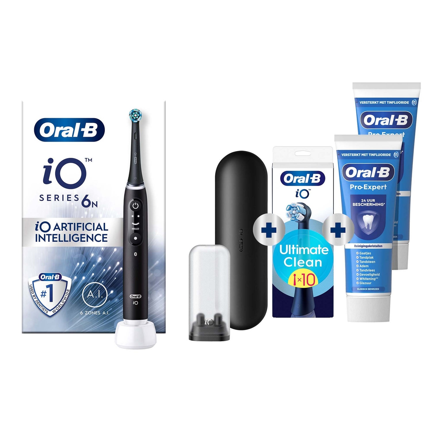 Oral-B iO 6N Elektrische Tandenborstel Zwart Lava