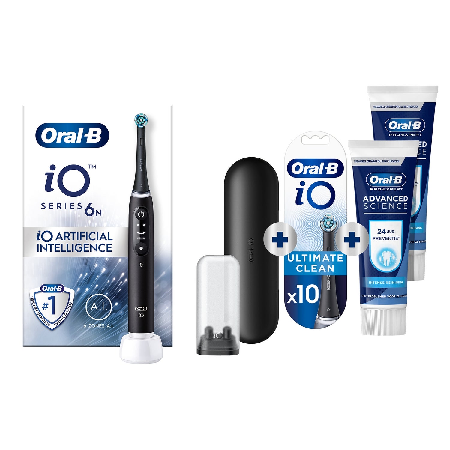 Oral-B iO 6N Elektrische Tandenborstel Zwart Lava