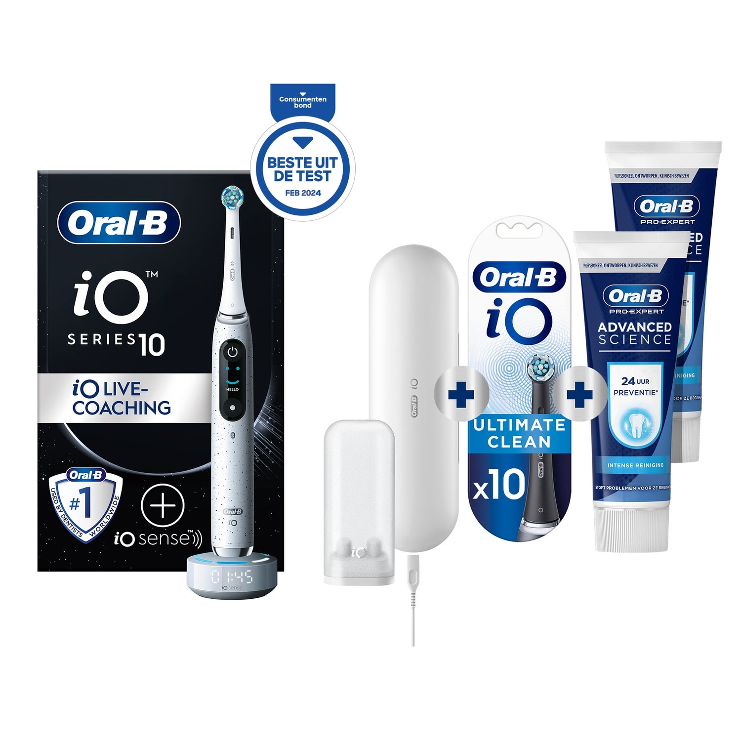 Oral-B iO 10 Stardust Elektrische Tandenborstel Wit