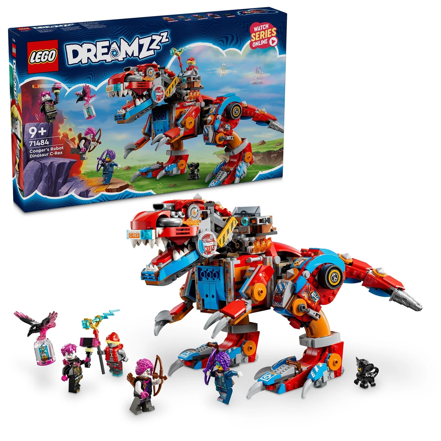 LEGO DREAMZzz Cooper’s Robot Dinosaur C-Rex Toy Set 71484