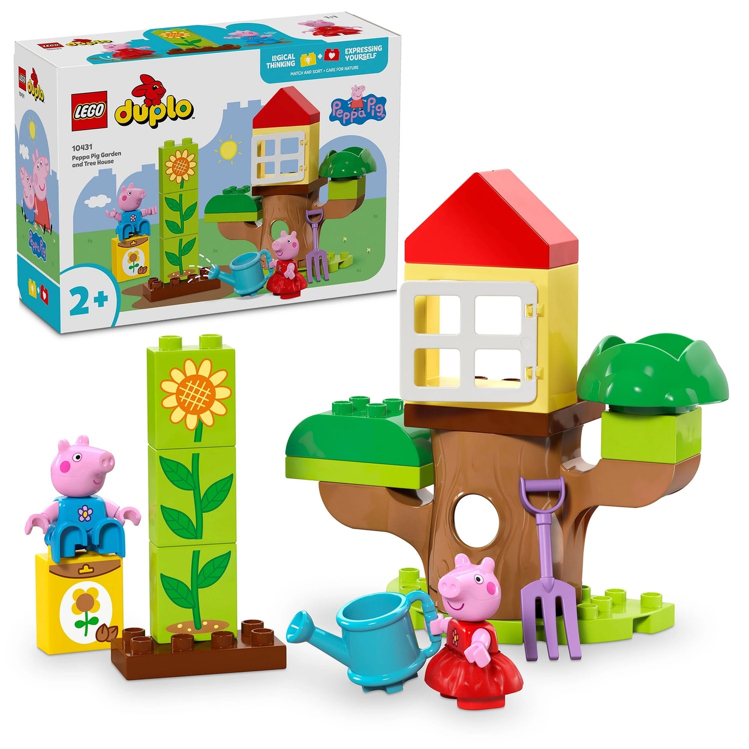 LEGO DUPLO Peppa Pig Garden and Tree House Toddler Toy 10431 Toys Zavvi UK