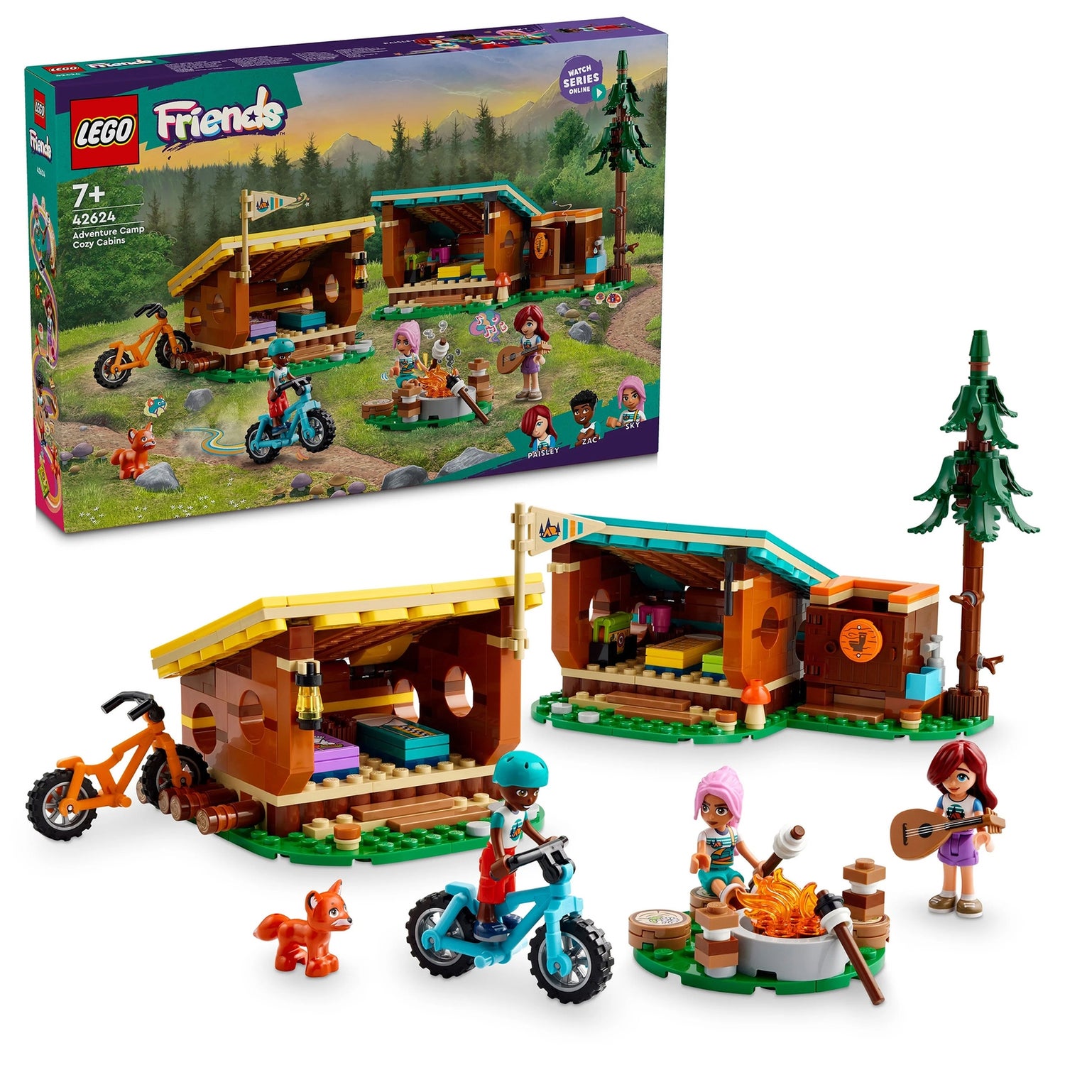 LEGO Friends Adventure Camp Cosy Cabins Building Toy 42624