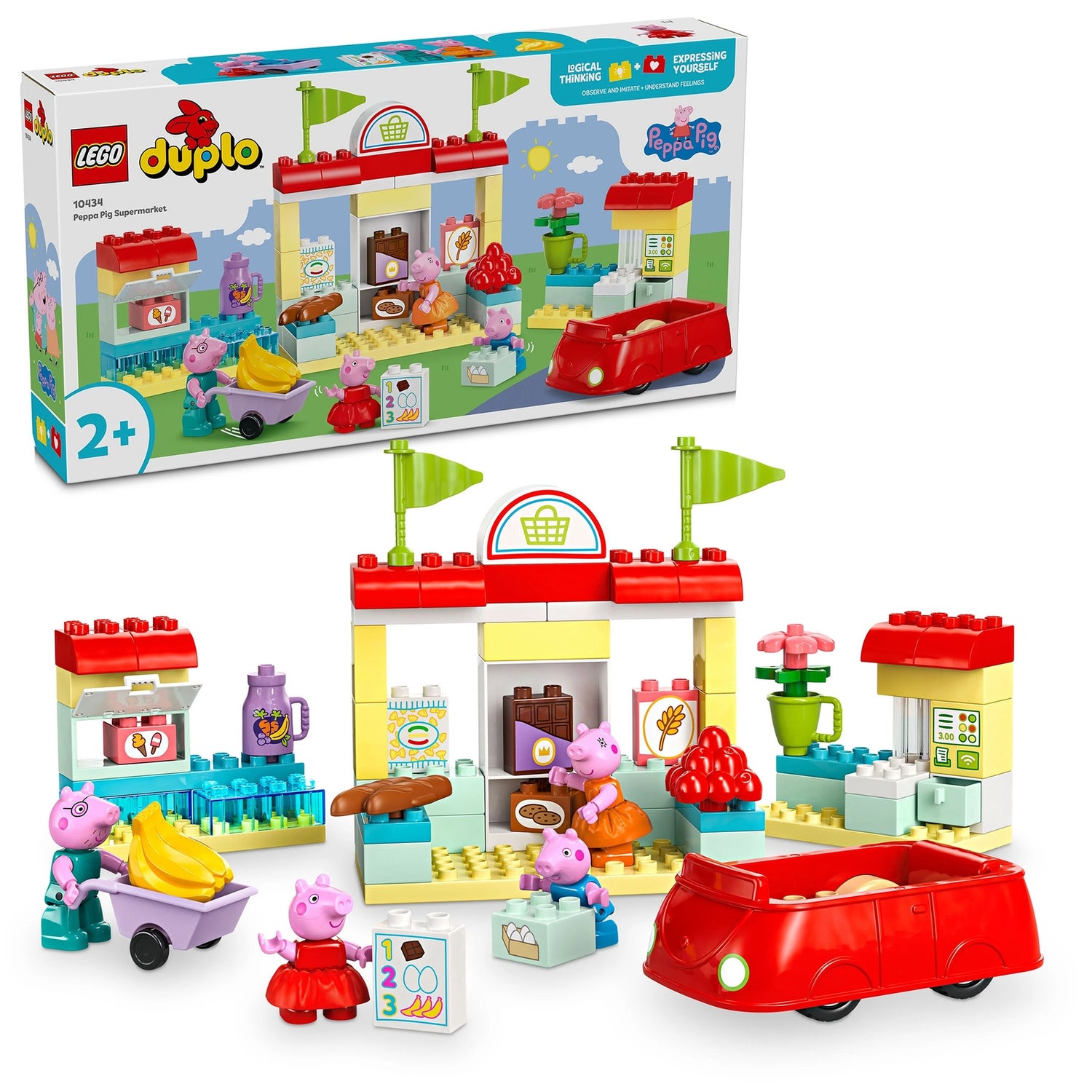 LEGO DUPLO Peppa Pig Supermarket Toy with Figures 10434