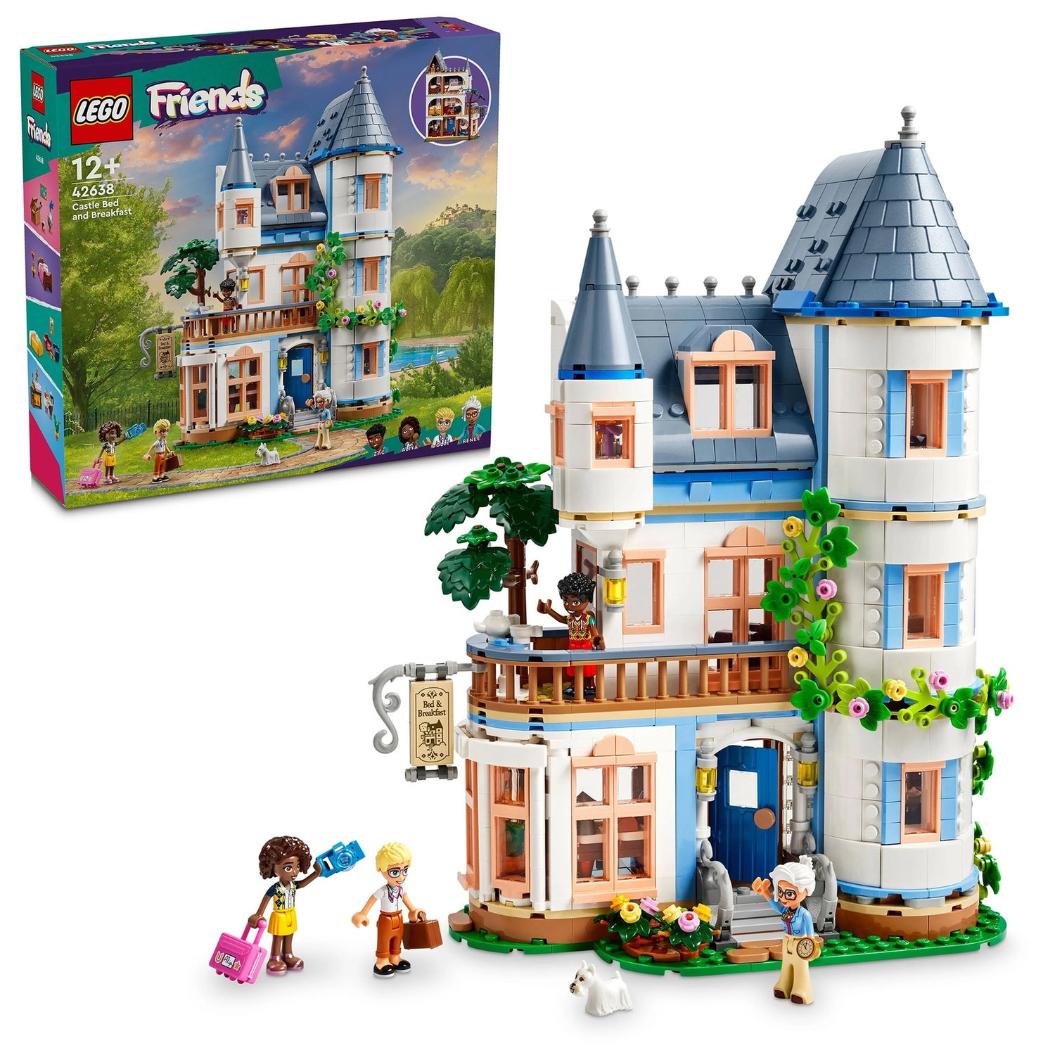 LEGO Friends Castle Bed and Breakfast Mini Dolls Set 42638 Toys Zavvi UK