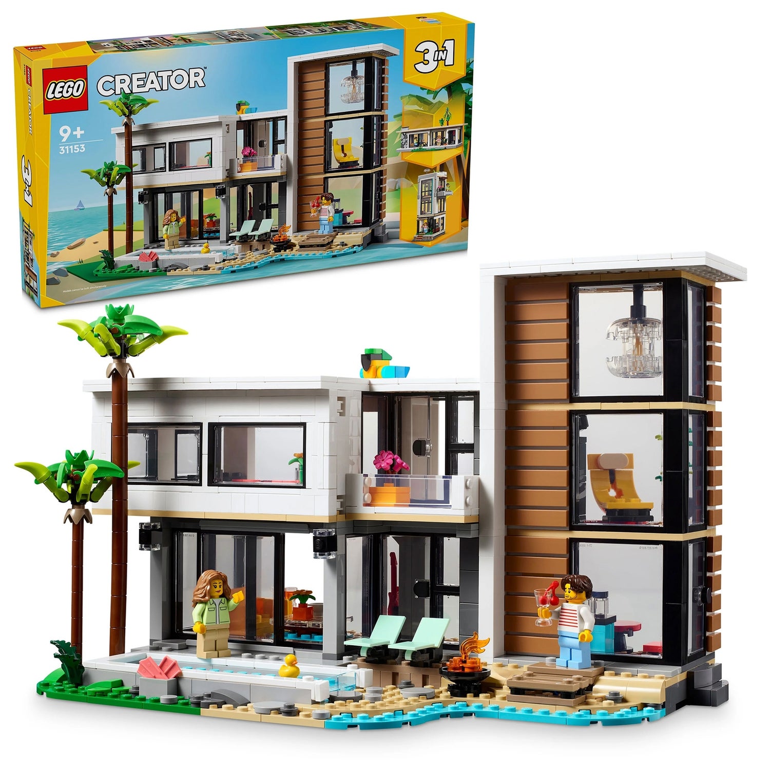 LEGO Creator 3in1 Modern House Building Set for Kids 31153 Toys Zavvi UK