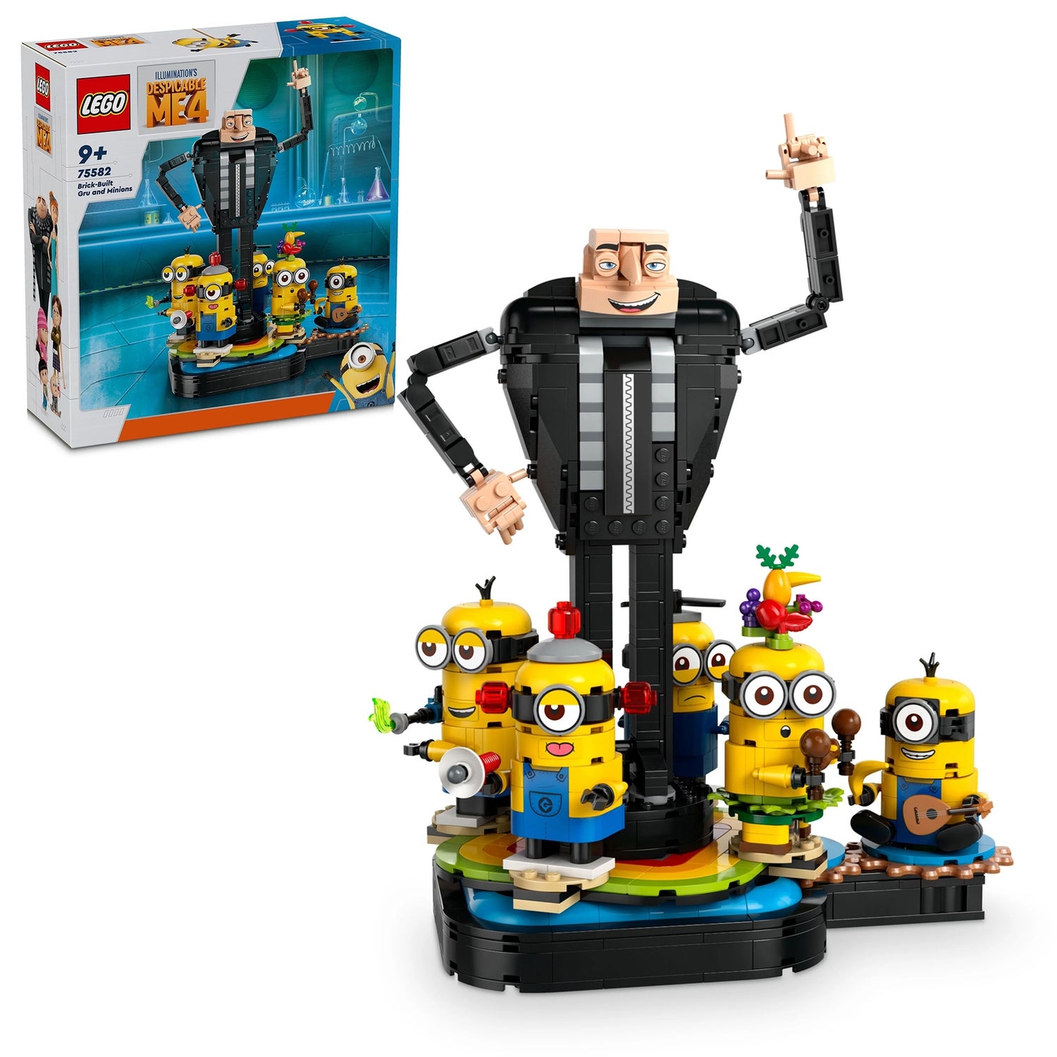 LEGO Despicable Me Brick-Built Gru and Minions Toy Set 75582