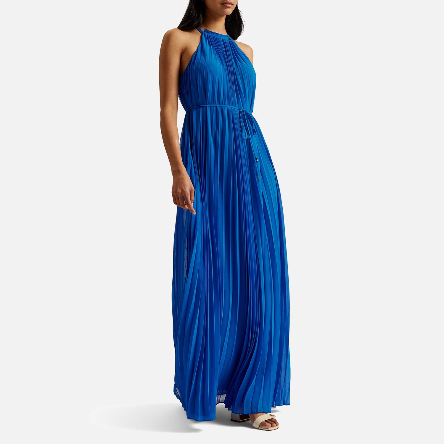 Ted Baker Helyos Pleated Chiffon Midi Dress