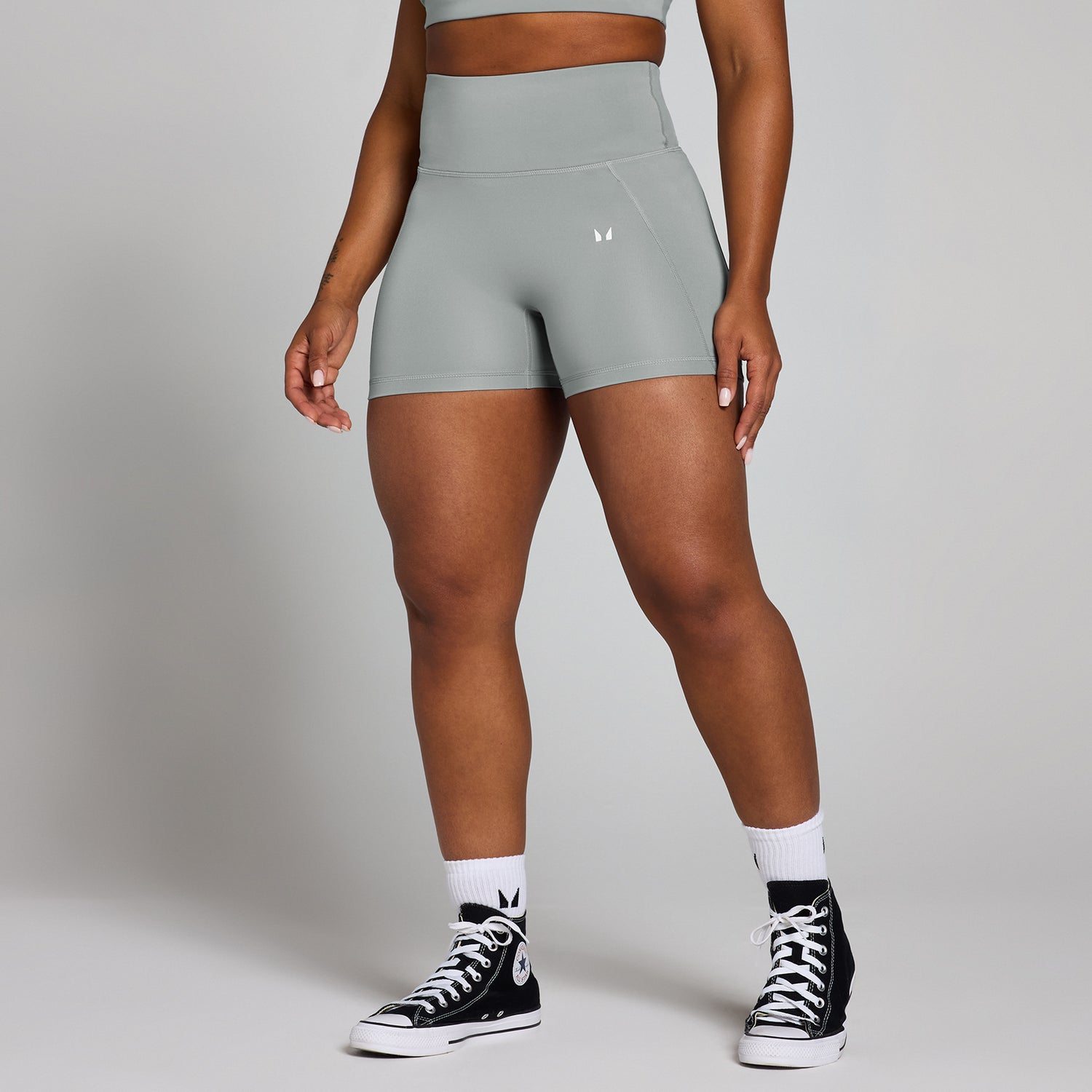 MP Women's Origin Graphic Training Shorts - Fossil Grey