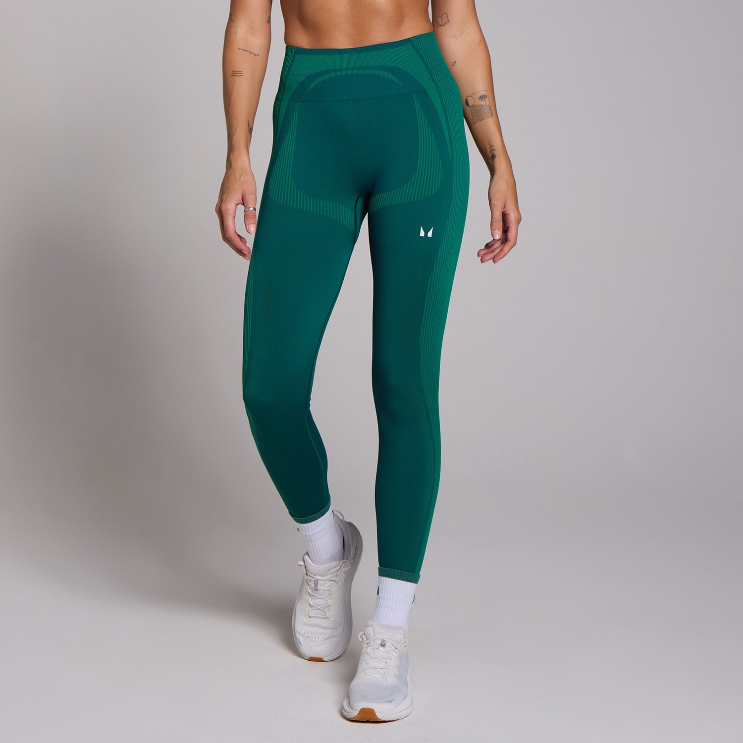 Legging hybride sans coutures MP Tempo pour femmes – Bleu sarcelle foncé - XS