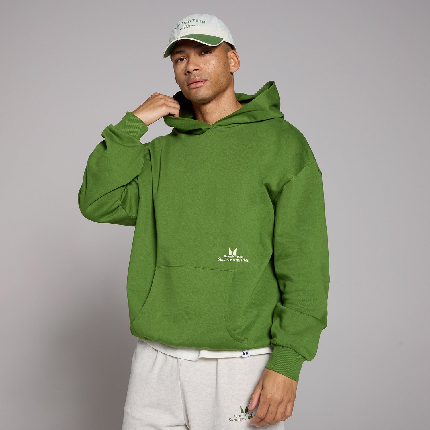 MP Retro Oversized Hoodie - Dark Pine