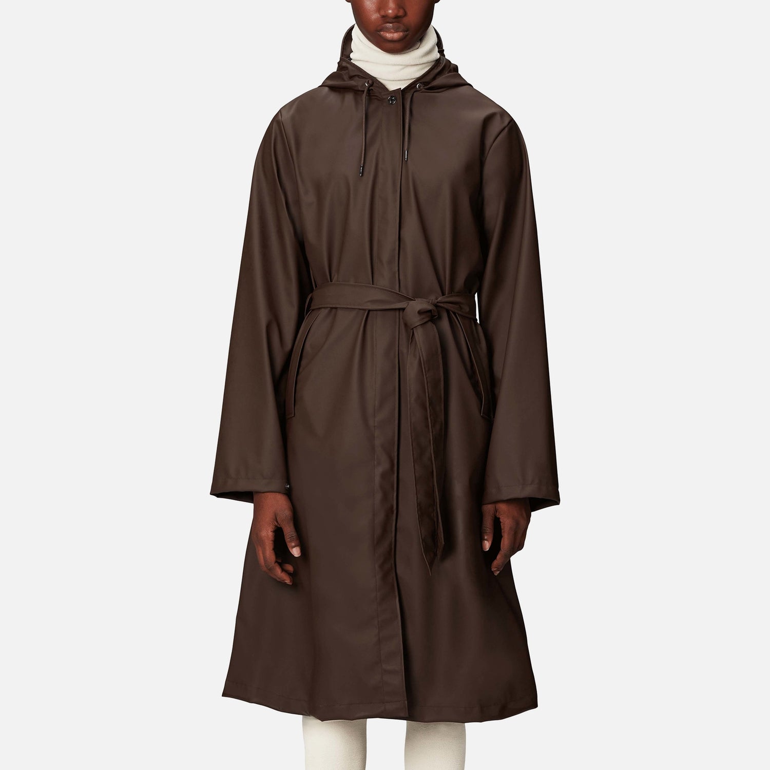 Rains A-Line W-3 Coated Shell Longer Jacket