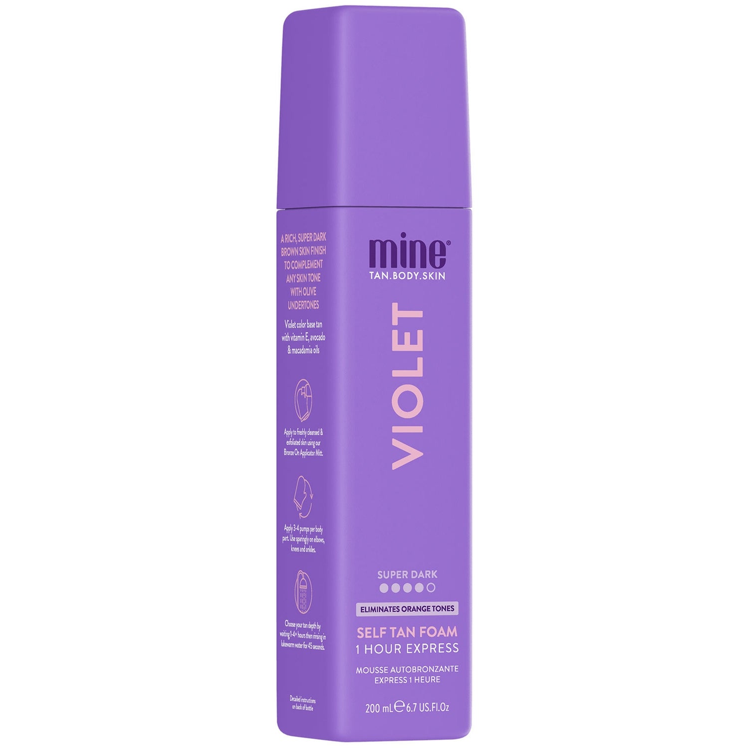 MineTan Colour BaseViolet Foam 200ml