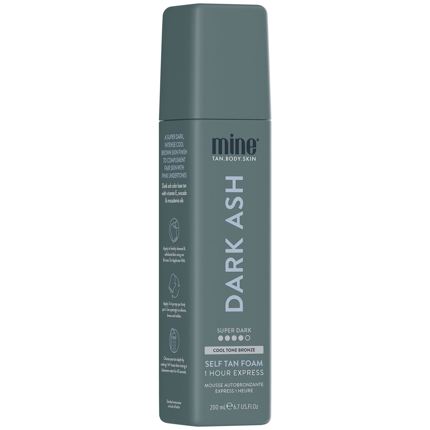 MineTan Colour Base Dark Ash Foam 200ml