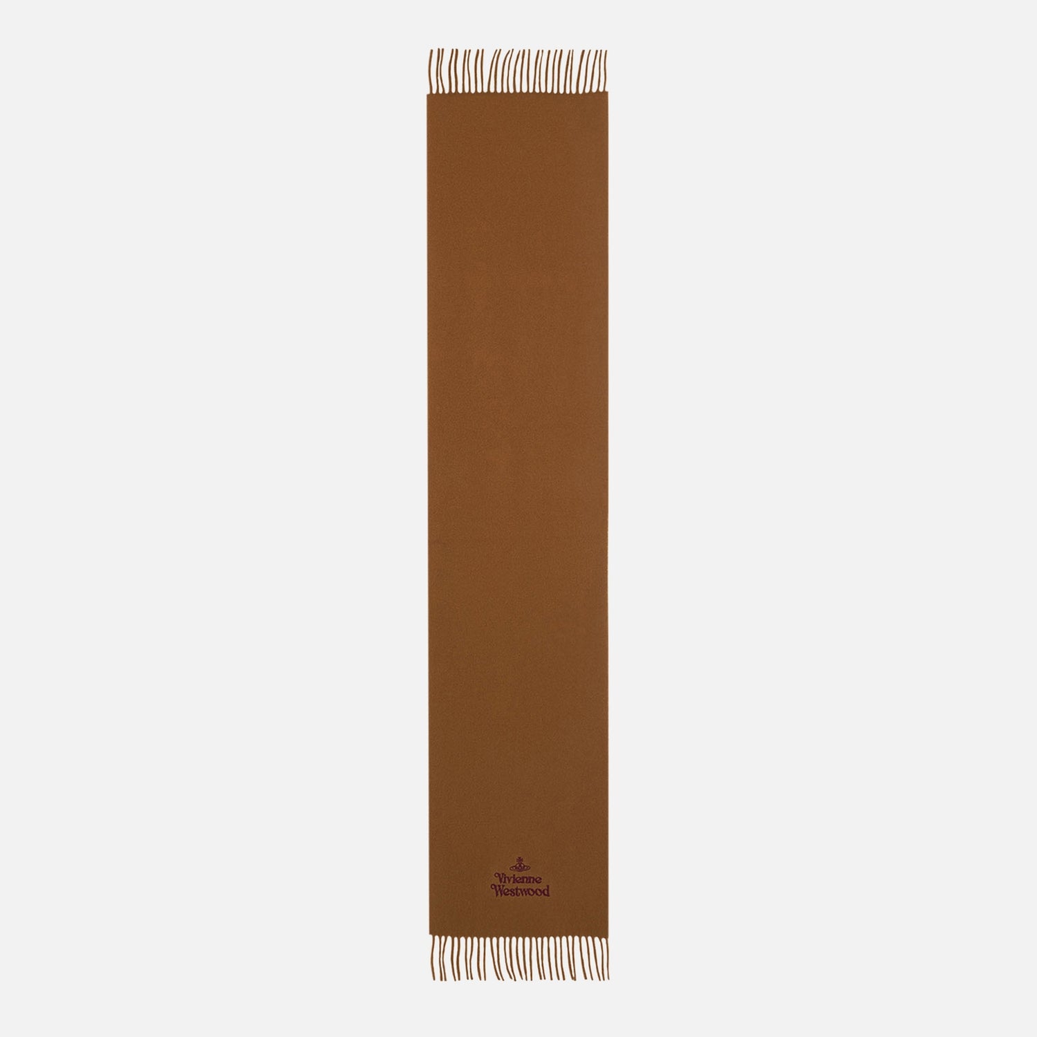 Vivienne Westwood Logo-Embroidered Wool Orb Scarf