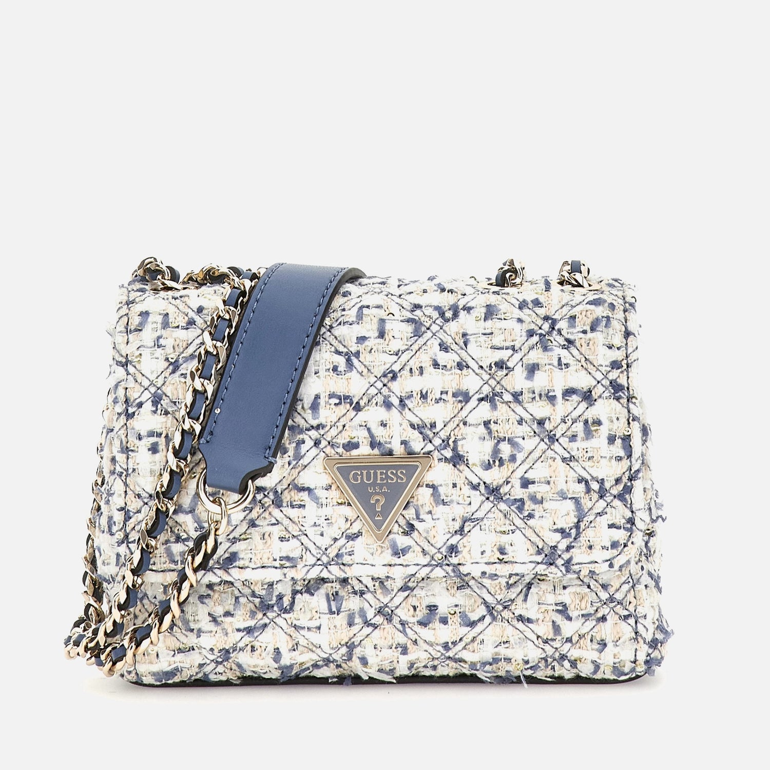 Guess Giully Tweed Crossbody Bag
