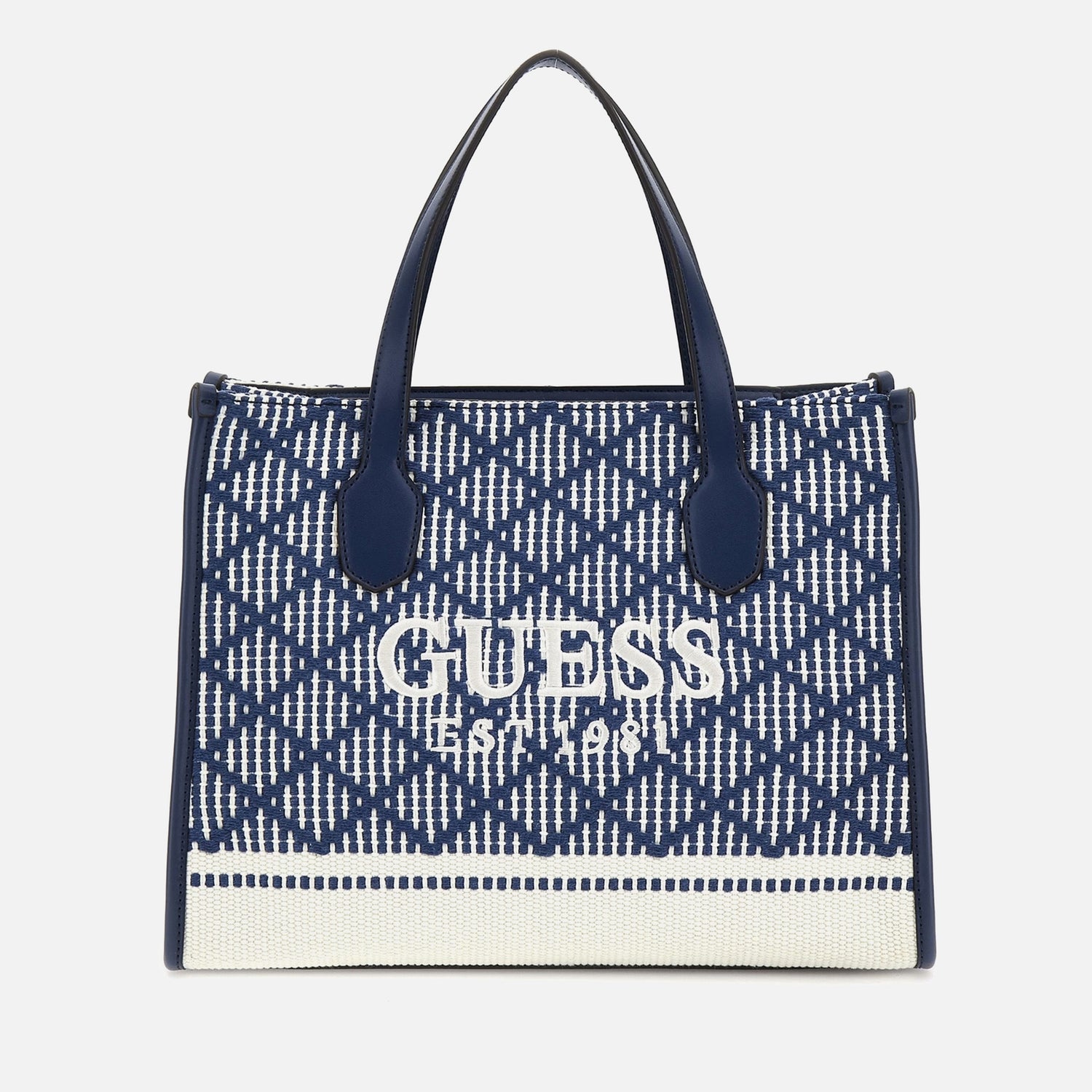 Guess Silvana Mini Woven Tote Bag