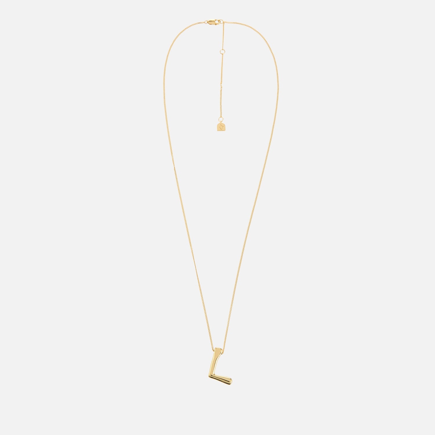 Astrid & Miyu Initial Bold 18K Gold-Plated Necklace