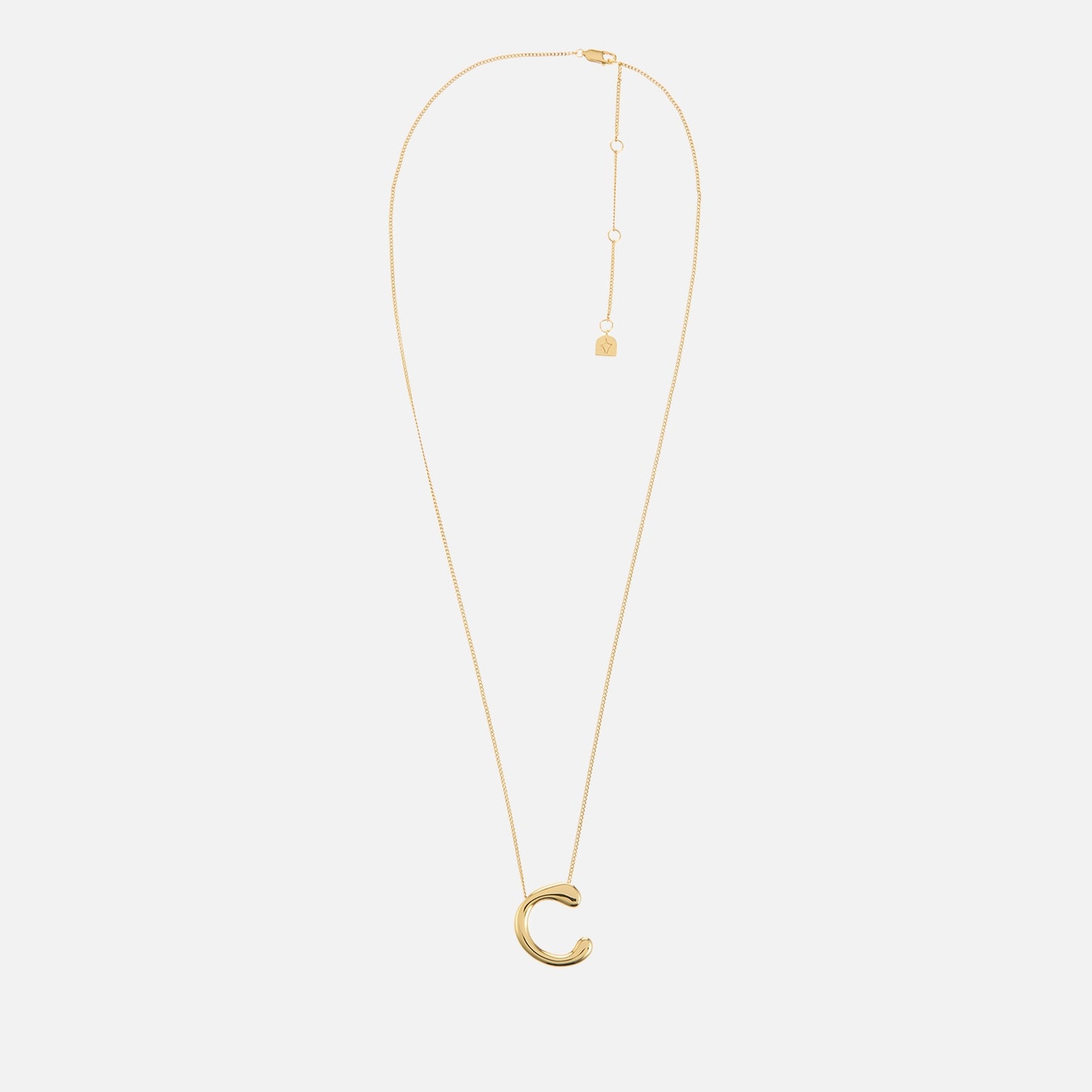 Astrid & Miyu Initial Bold 18K Gold-Plated Necklace