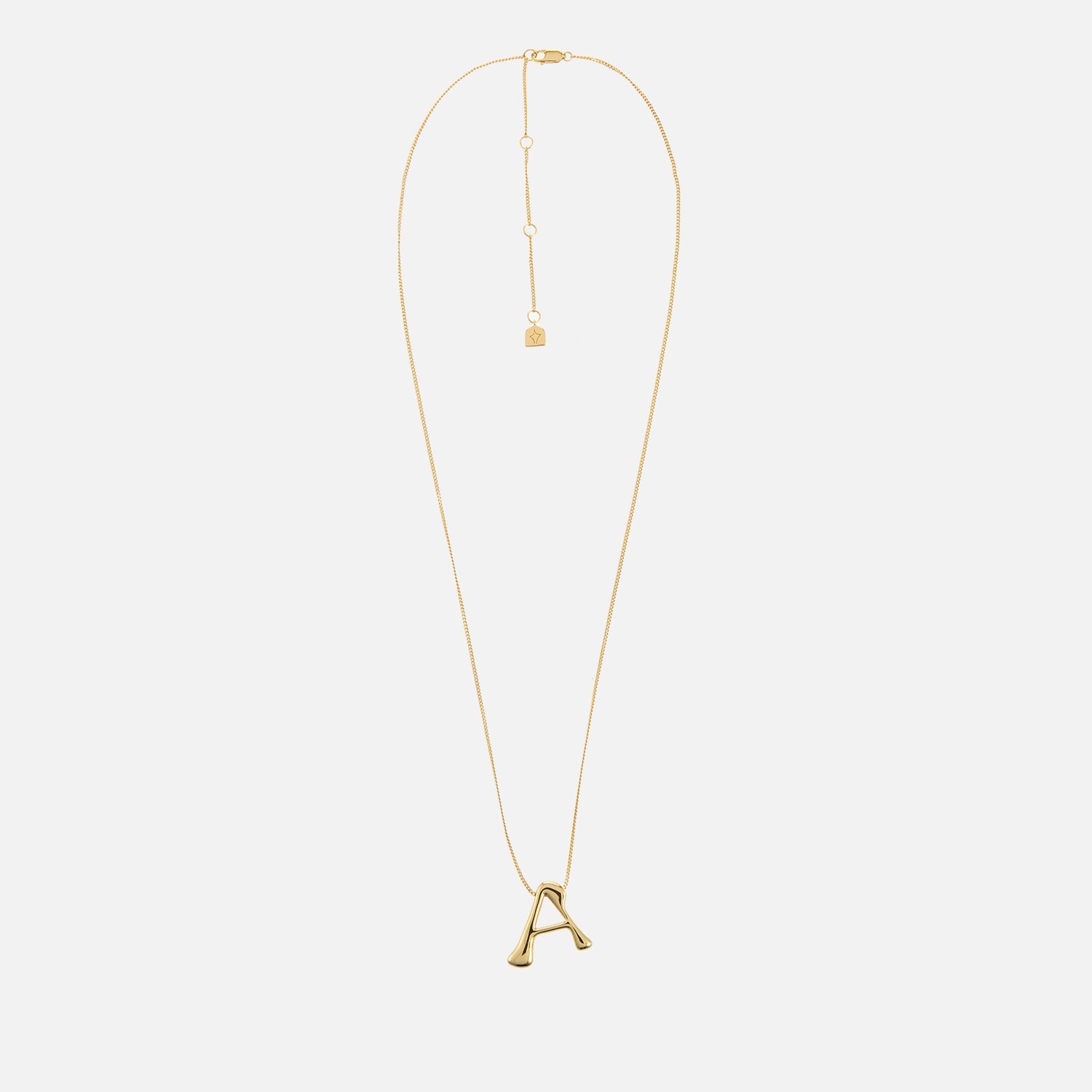 Astrid & Miyu Initial Bold 18K Gold-Plated Necklace