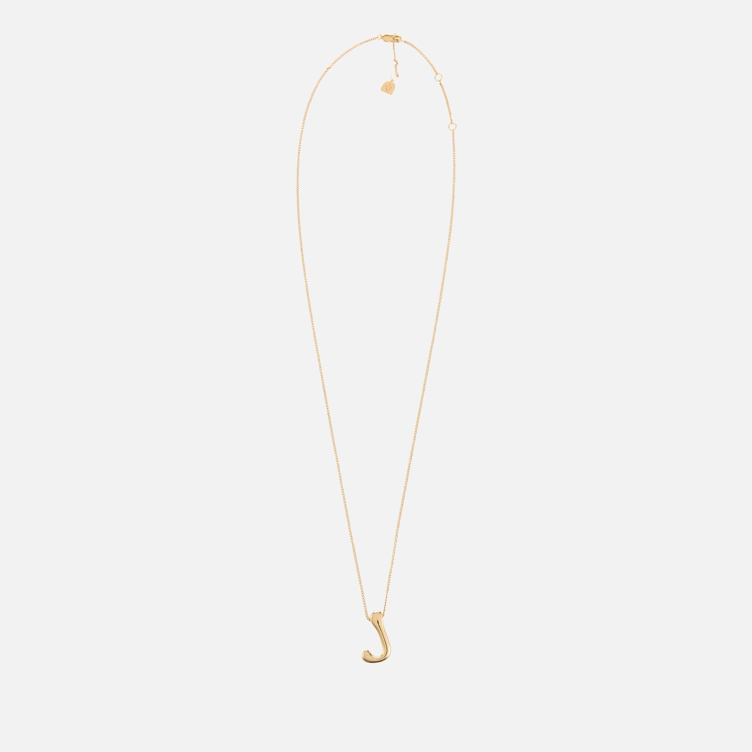 Astrid & Miyu Initial Bold 18K Gold-Plated Necklace