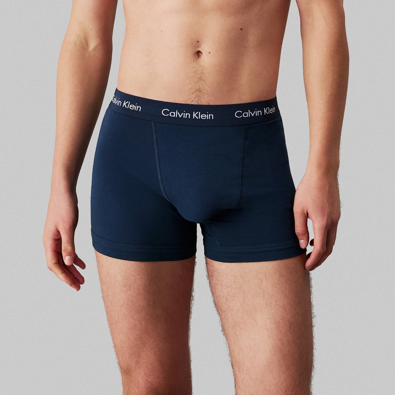 Calvin Klein Three-Pack Cotton-Jersey Boxer Trunks - L