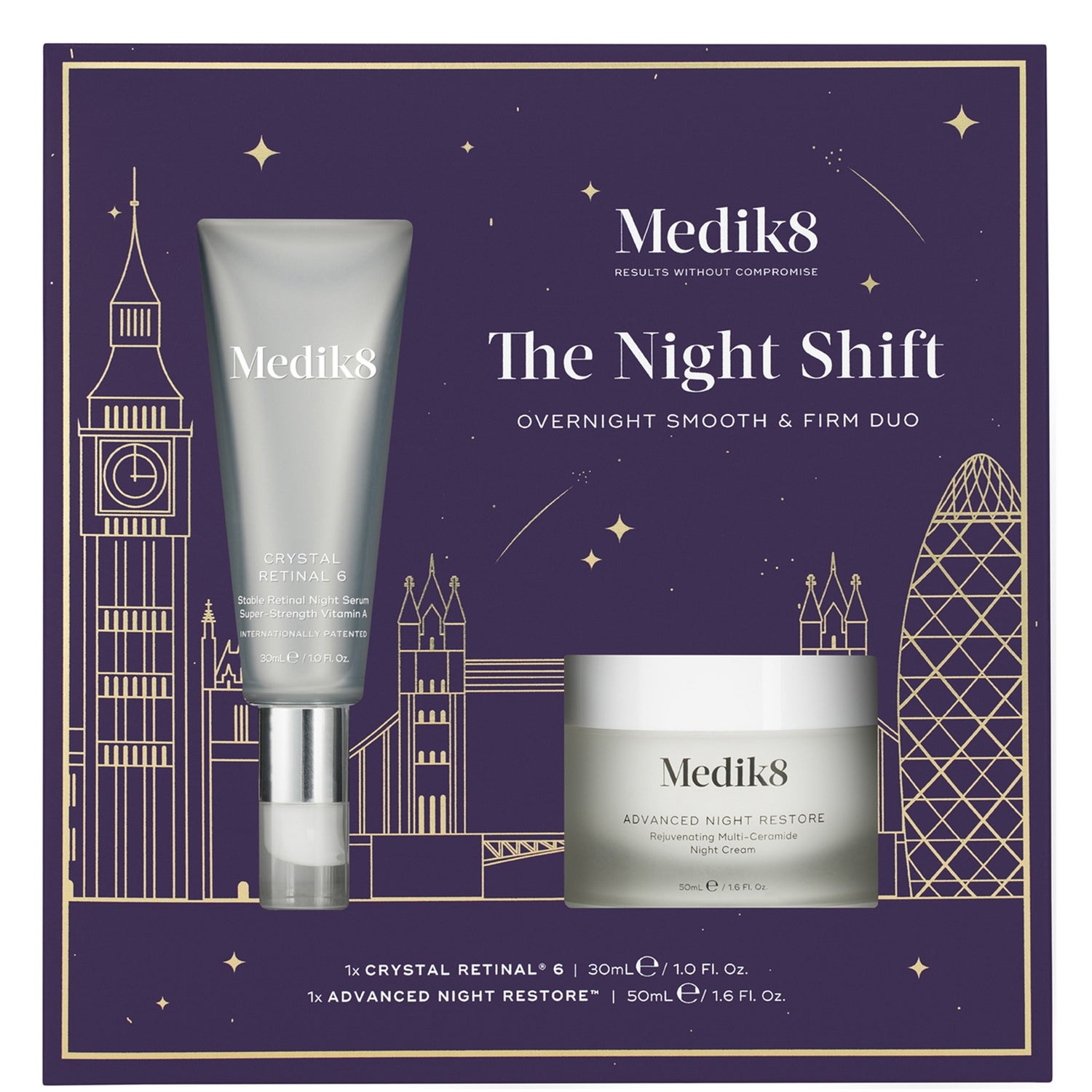 Medik8 The Night Shift Overnight Smooth and Firm Duo