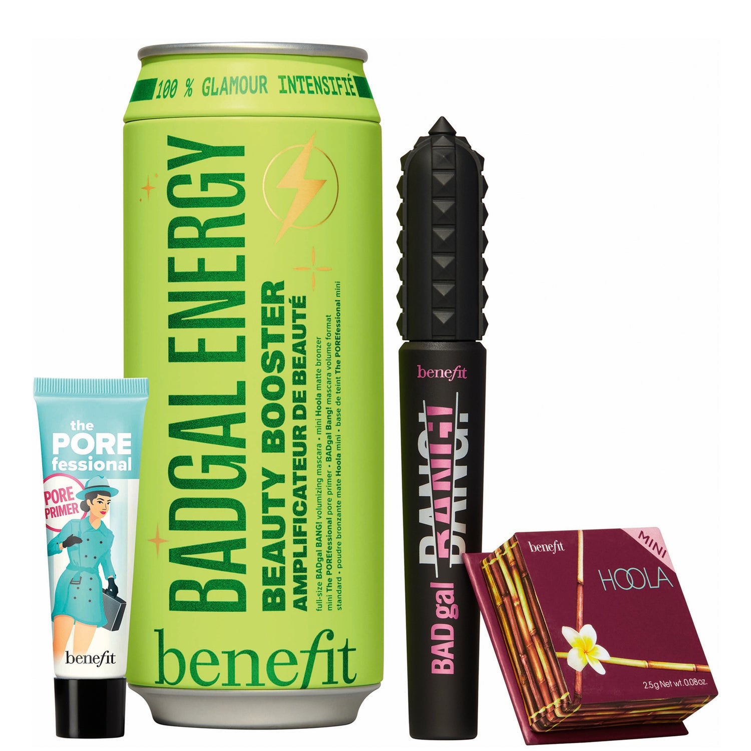 benefit BADgal Energy BADgal BANG! Mascara, The POREfessional Primer & Hoola Bronzer Trio (Worth £60)