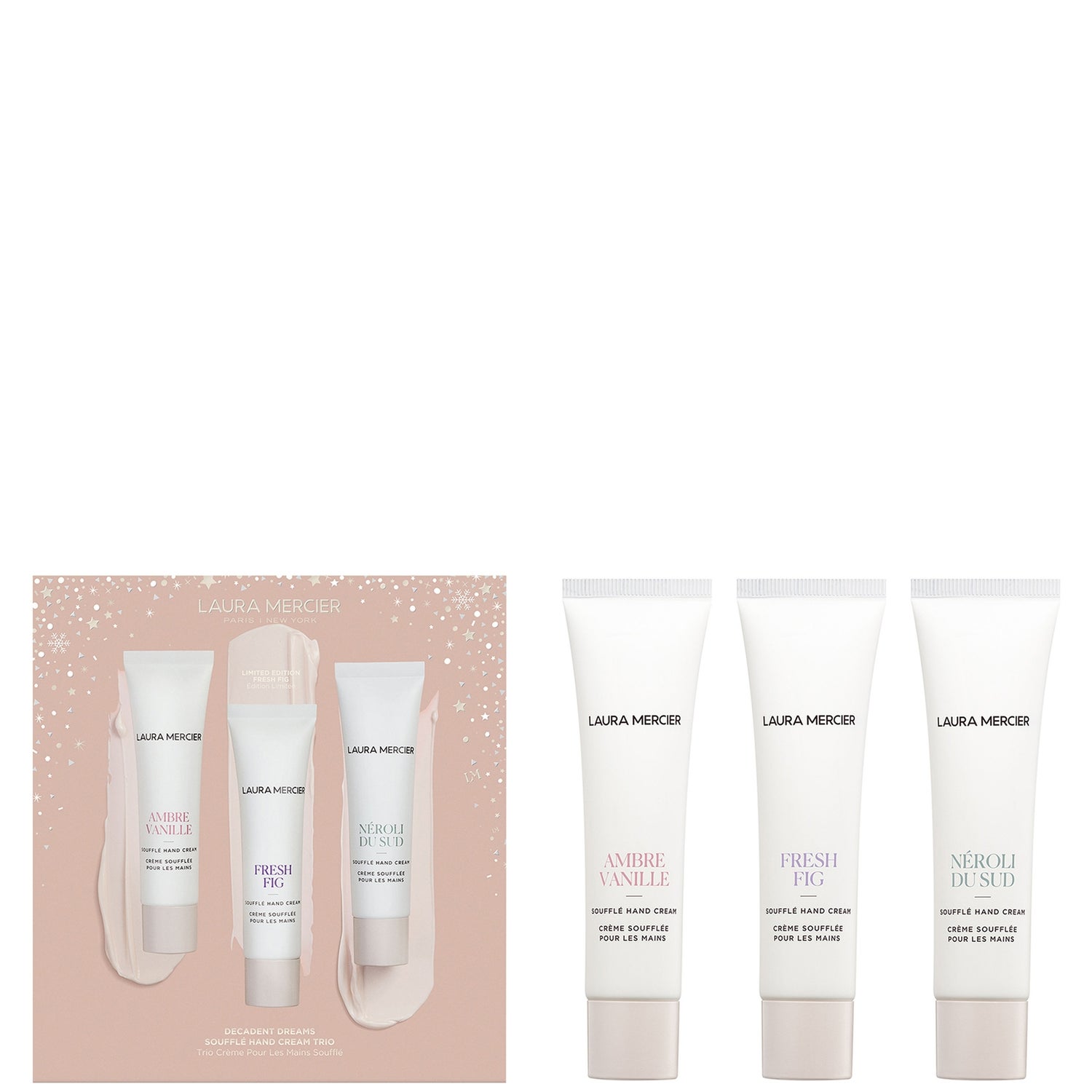 Laura Mercier Decadent Dreams Souffle' Hand Cream Trio