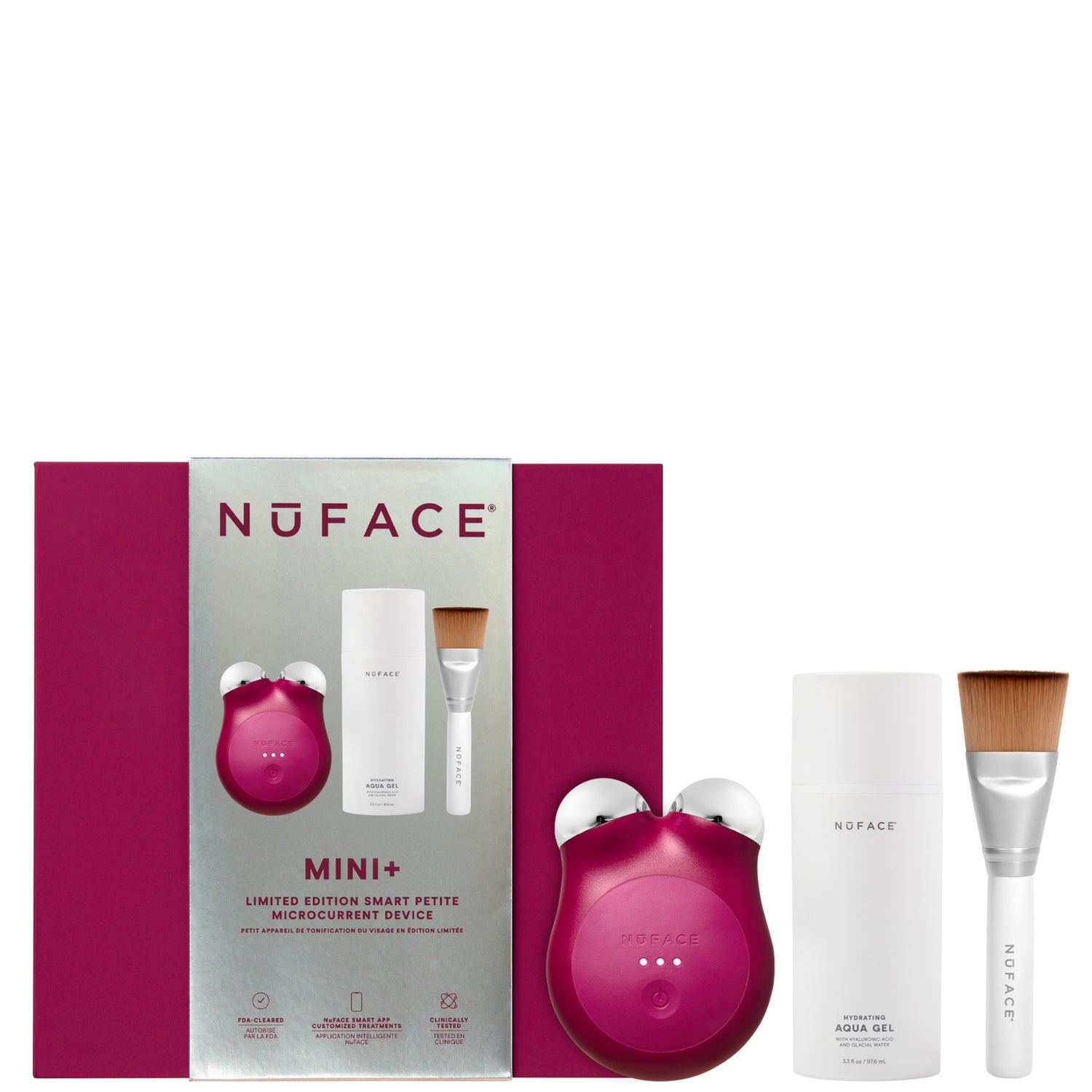 NuFACE MINI+ Smart Petite Facial Microcurrent Device - Velvet Rose