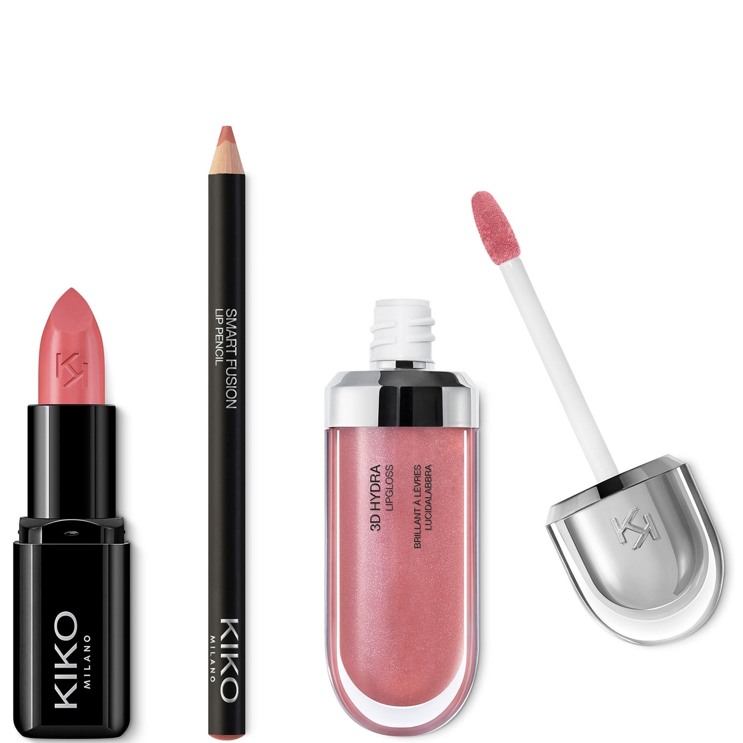 KIKO Milano Exclusive Rosey Nude Lip Trio